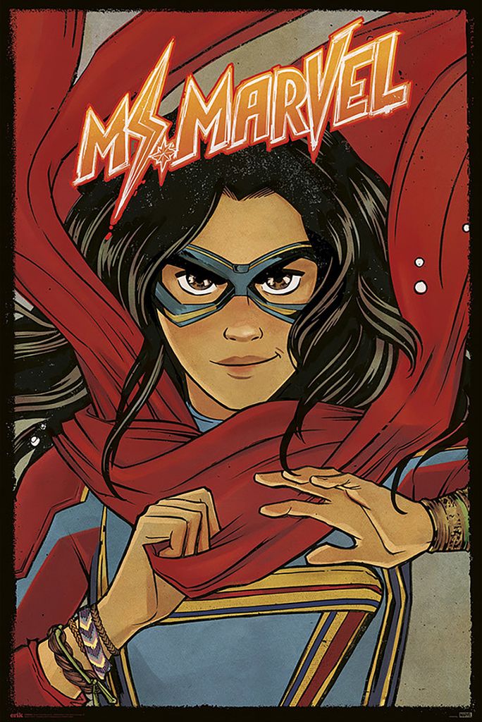 Poster marvel ms marvel comic book