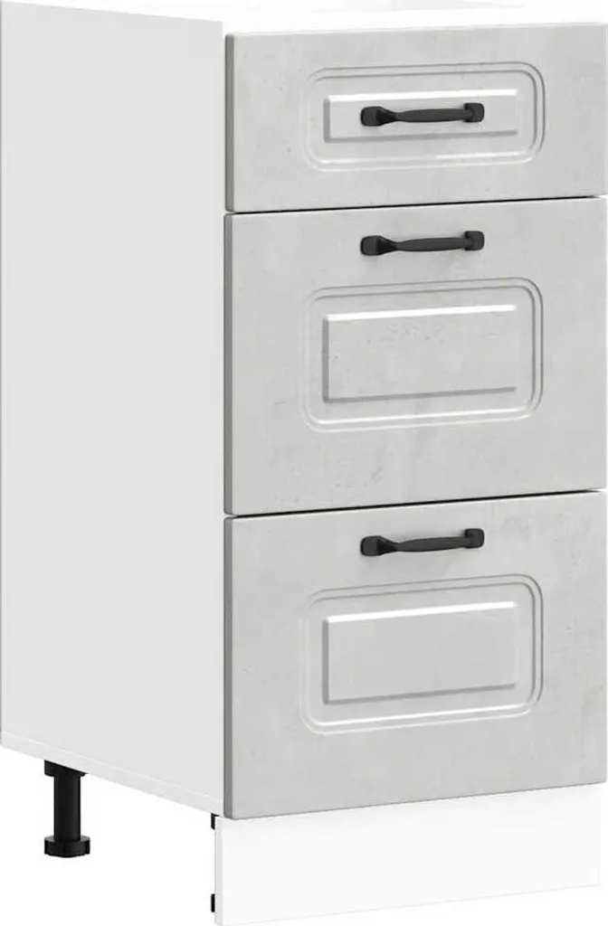 Specifiche Base Cucina vidaXL Kalmar Grigio Cemento - Mobile Legno