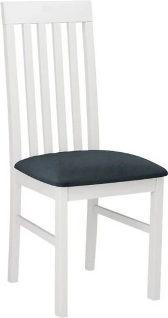 Sedia Imbottita Danbury 1 Bianco/Blu | Arredo Sala da Pranzo Luxury