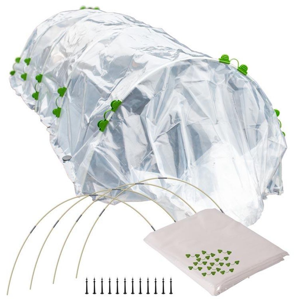TTL GARDEN Folientunnel Set Flex L 20 6x2,5m mit PE Folie Produktbild 