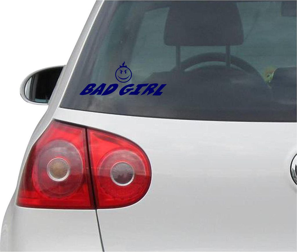 Aufkleber / Autoaufkleber - JDM - Die cut - BAD GIRL - Auto, Truck, Notebook, Laptop - blau - 190mmx76mm