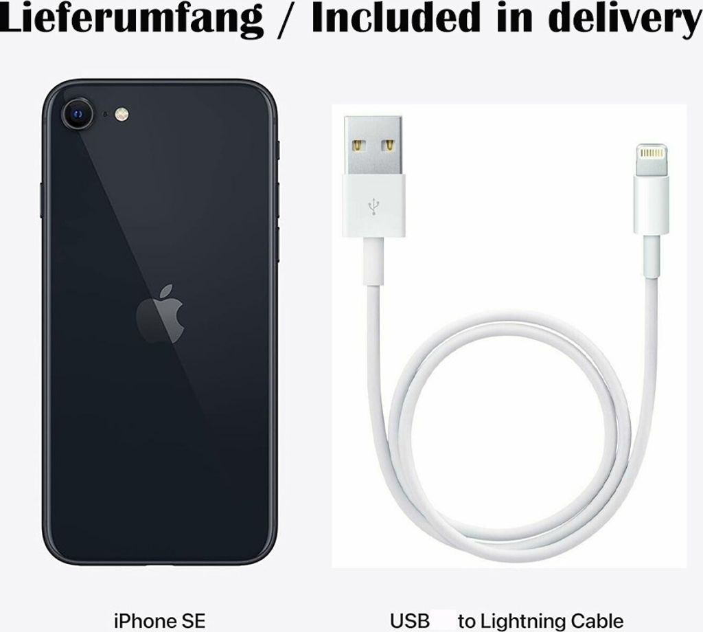 Apple iPhone SE (2022) 64GB Mitternacht Produktbild 7