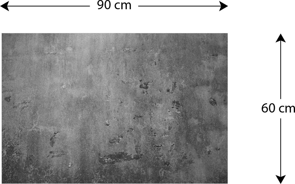 Kovový obraz beton 90x60 ALLboards METAL MB96_00002 Obrázek produktu 4