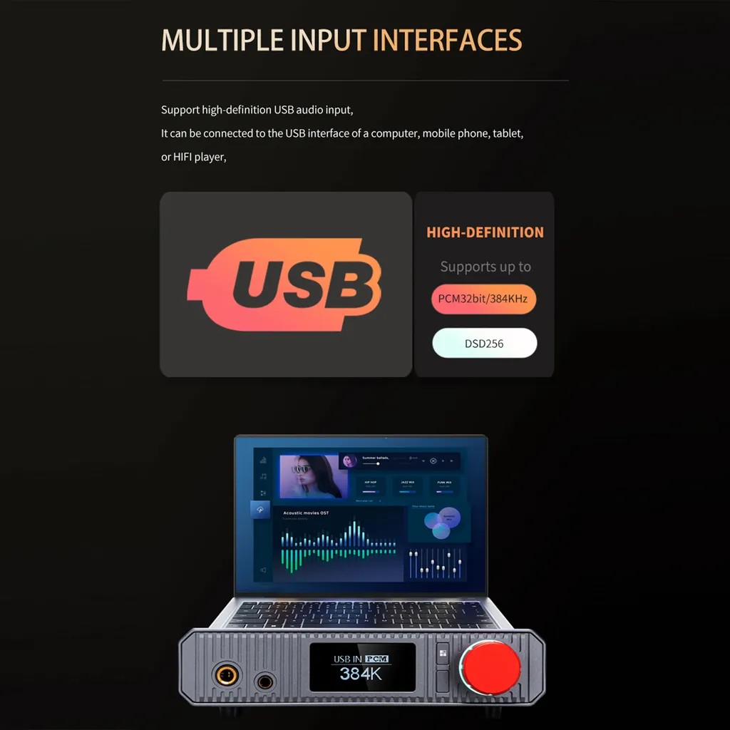 Décodeur Audio USB contre les Parasites pour Casque Hi-Fi et Studio - 8