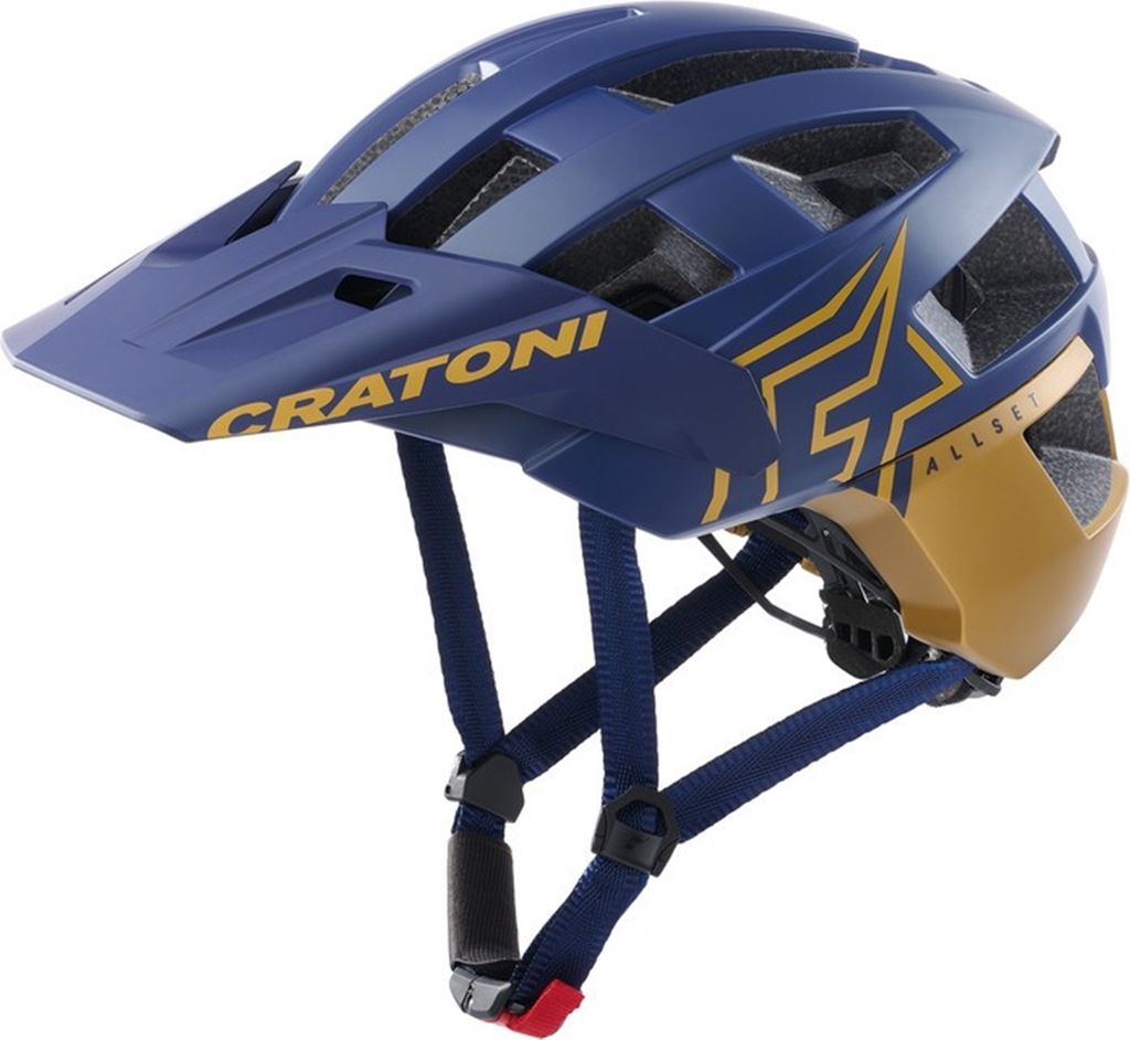 CRATONI MTB-Helm AllSet Pro blau/gold matt