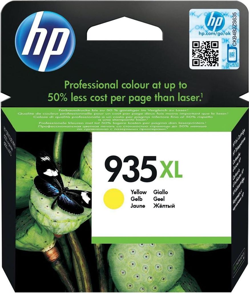 HP 935XL - Gelb - Original - Tintenpatrone - für Officejet 6812, 6815| Officejet Pro 6230, 6230 ePrinter, 6830, 6835
