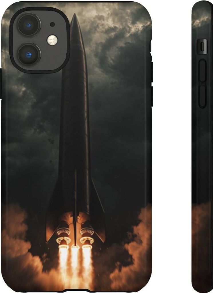 Dramatischer Raketenstart mit leuchtenden Triebwerken – Hülle Kompatibel mit iPhone 11
