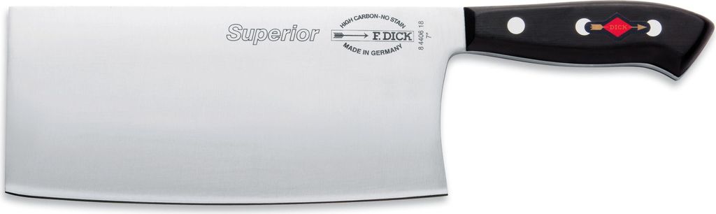 F. DICK Chin. Kochmesser, Chopper, Superior (Klinge 18cm, nichtrostend, 56° HRC)