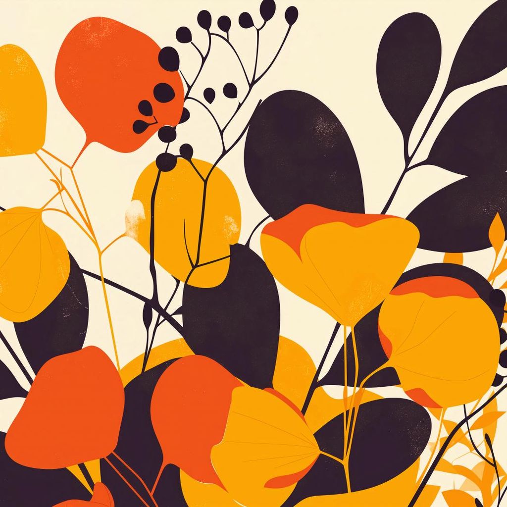 Plakat 90x90cm Gartenpalette