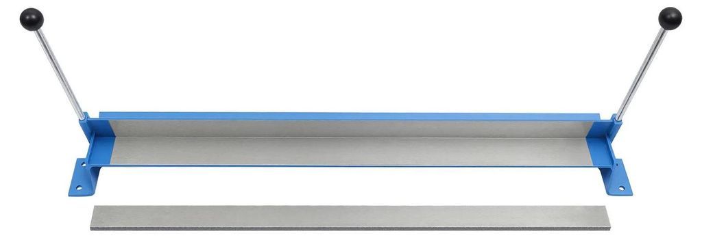 Abkantbank/Blechbiegemaschine - Manuell - 91 cm Arbeitsbreite - 0–90° Biegewinkel - 45# Stahl - Für Kohlenstoffstahl, Kupfer, Aluminium - Blau