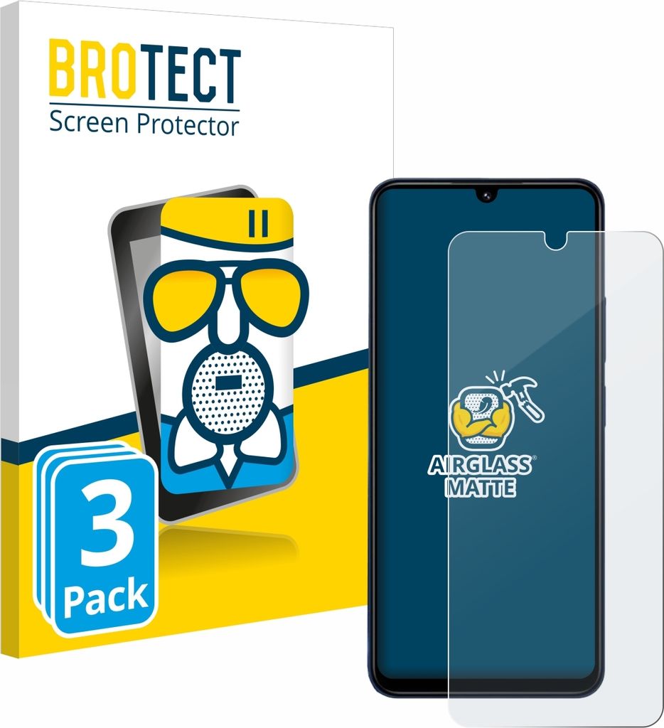 3x BROTECT Entspiegelungs Schutzglas für Xiaomi Redmi 14C 5G Schutzfolie Panzer Folie Glas Display Schutz matt