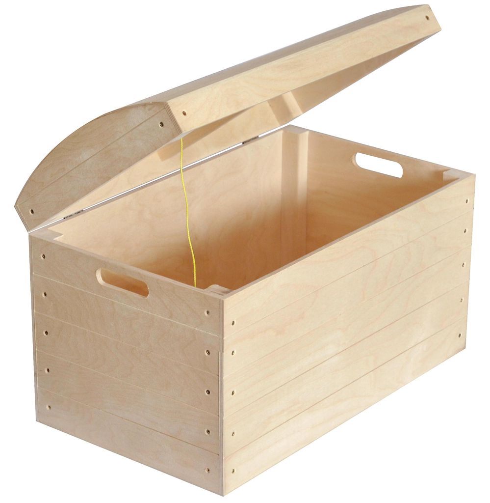 Creative Deco Grote Houten Speelgoedkist Kist, 56,5 x 33 x Productafbeelding 