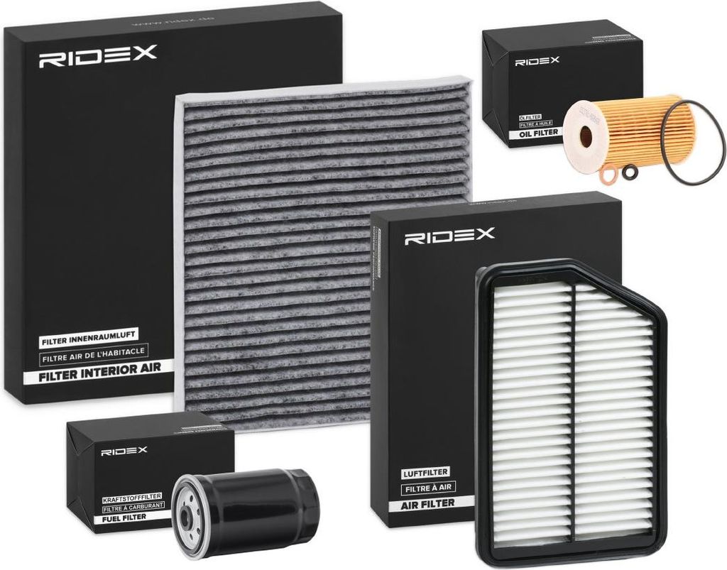 RIDEX Filterset Inspektionspaket Filtersatz für HYUNDAI i40 Produktbild 