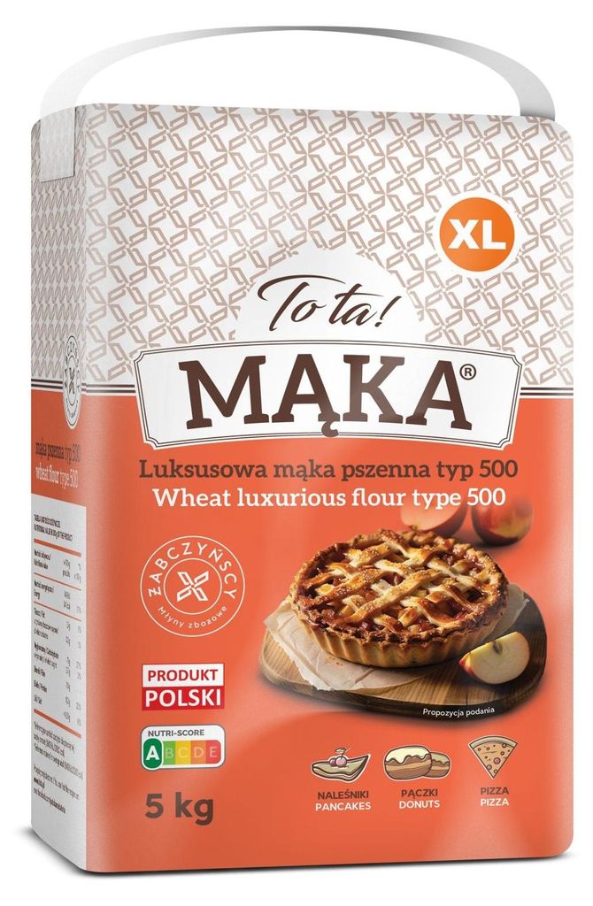 Farine de blé T500, 5 kg, marque Tota Image du produit 