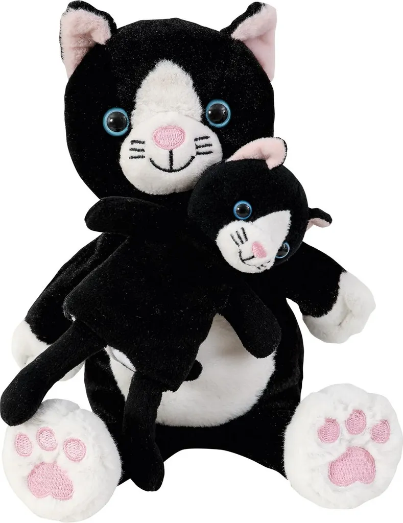 Marionnette à main Chat et Chaton pour spectacle et conte pour enfant