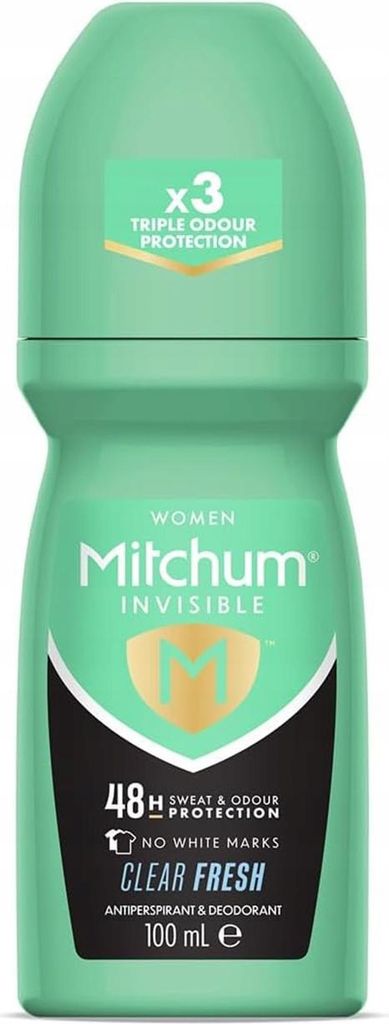 Mitchum Femme Déodorant Invisible Roll-On Clair Frais 100ml Image du produit 