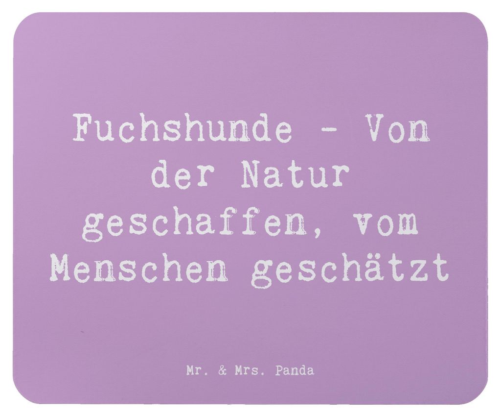 Mr. & Mrs. Panda Mauspad Spruch Fuchshunde Liebe - Lavendeltraum - Geschenk, Mouse Pad, Hunderassen Beschreibung, Foxhound Aussehen, pc, Mousepad, ...