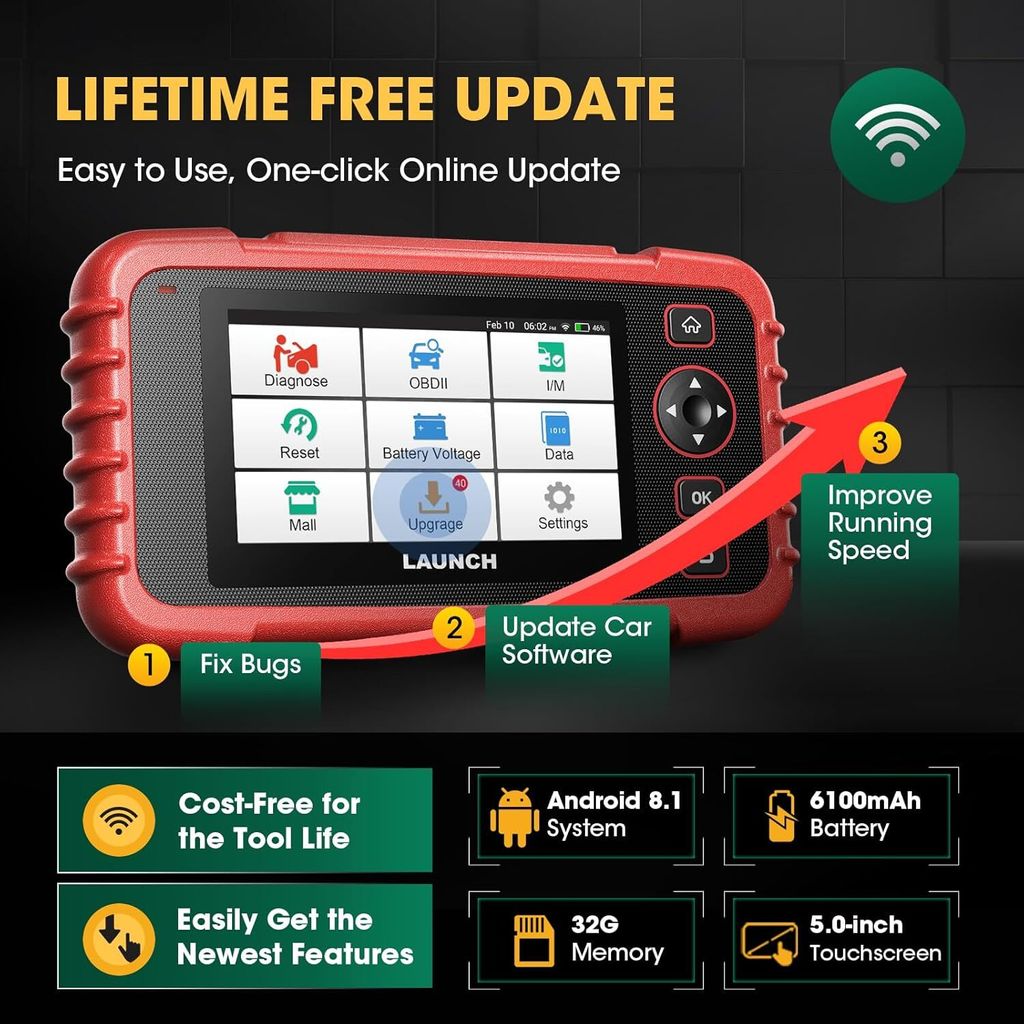 LAUNCH CRP129X V2.0 OBD2 kfz-Diagnosegerät mit Produktbild 5