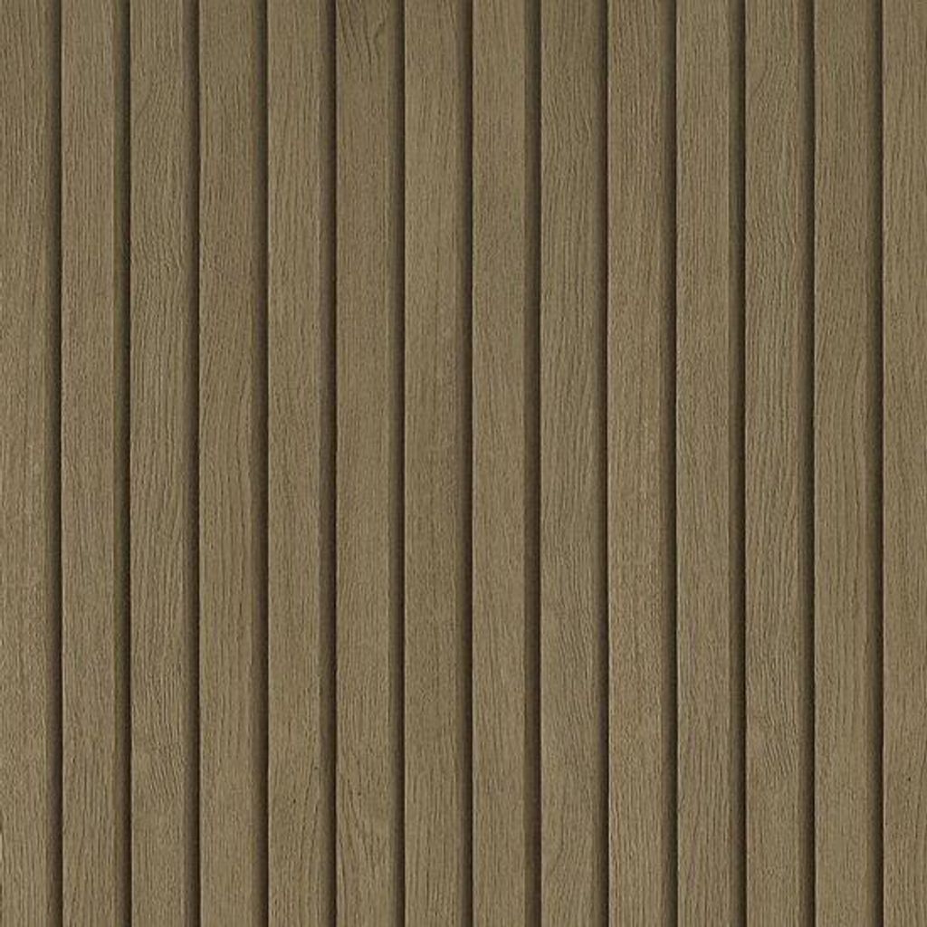 Hölzernes Lamellenwandpaneel für Wohnzimmer beige braun 3D-Holzoptik für Wände mit klebender Rückseite aus Kunststoff, 40 cm.