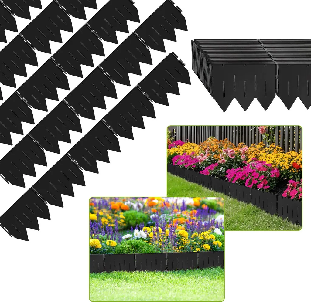 Bordure de jardin plastique pour séparer la pelouse et les graviers