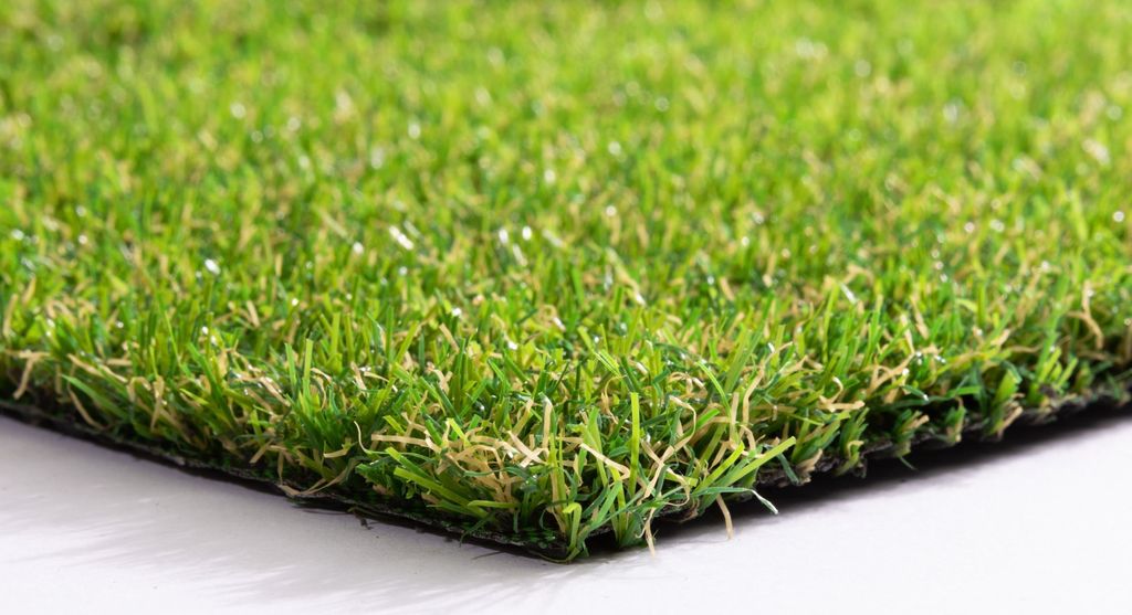 Steffensmeier Kunstrasen Melbourne, 18000 Sonnenstunden, Outdoor, Meterware, Rasenteppich, wasserdurchlässig, Grün, Größe: 400x500 cm