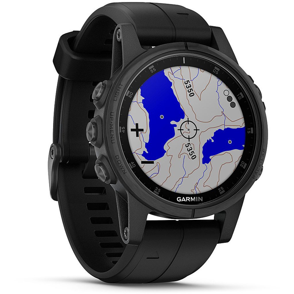 Garmin 010-01987-03 Fenix 5S Plus Sapphire Schwarz Produktbild 