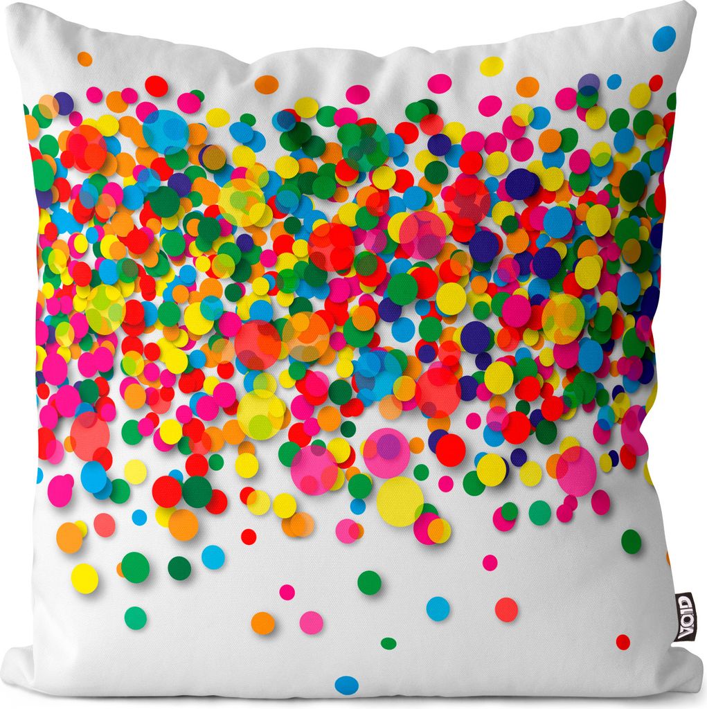 VOID Buntes Konfetti Konfettiregen Kissenbezug Kissenhülle Sofakissen Kissen Deko Outdoor-Kissen Dekokissen