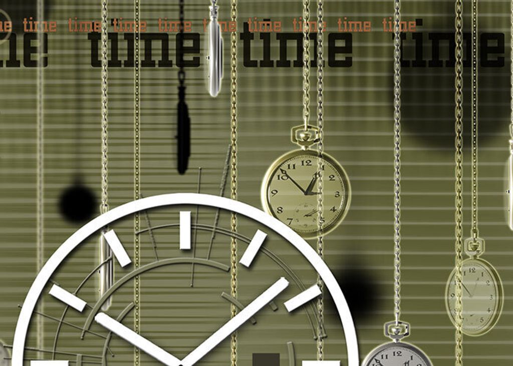 3861 Dixtime Designer Wanduhr, Wanduhren, Moderne Bürouhr 50cm x 70cm