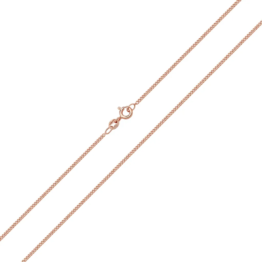 Chaîne Courbe Femme Or Rose 375/1000 - 61cm - TRS19636L24 Élégance