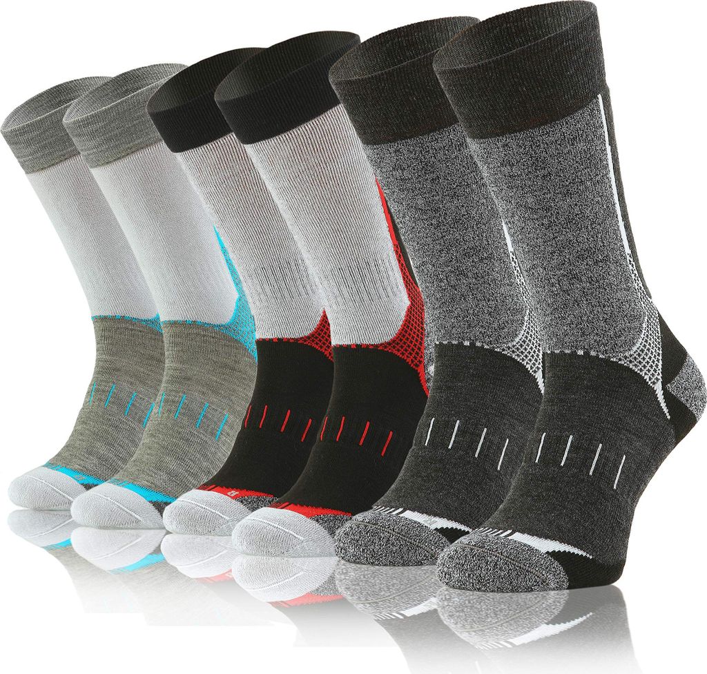 Sesto Senso Winter Trekking Kniestrümpfe Mit Silber Farbmix 45-47 3er-Pack