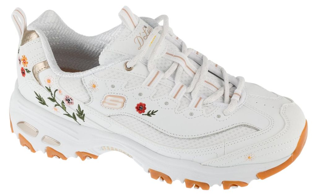 Skechers D' Lites 150553-WHT, trampki, damskie, białe Zdjęcie produktu 