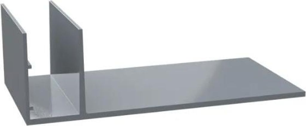 Renoplast Aluminium Lineares Profil RenoDrain, Belüfteter Boden, Halterung für RenoDrain XL-Seilrinne