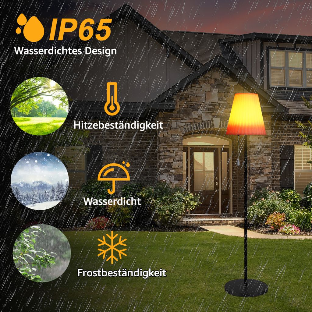 7MAGIC Solar Stehlampe, Outdoor Stehlampe mit Lichtsensor, Produktbild 5