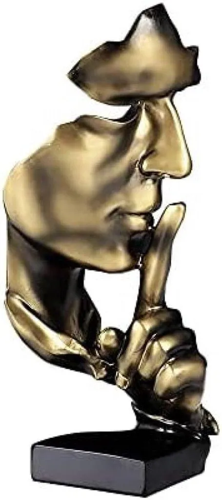 Figurine jaune sculpture zen moderne pour une décoration intérieure chic