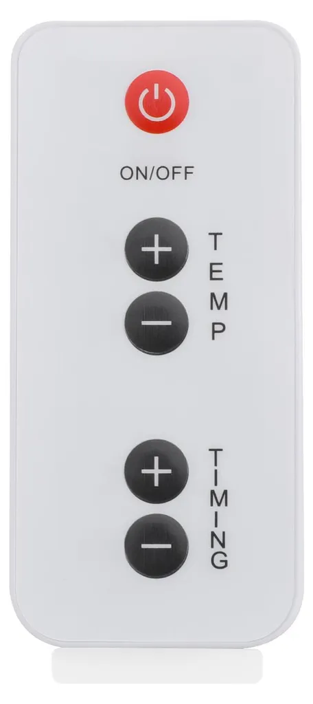 Chauffage d'appoint infrarouge sur pied réglable et télécommandé - Blanc - 2