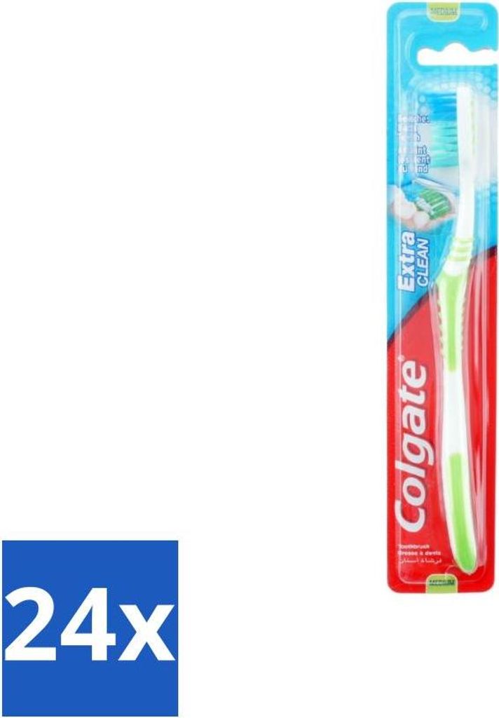 Colgate Zahnbürste Extra Clean Medium - Vorteilspack - 24 Stücke