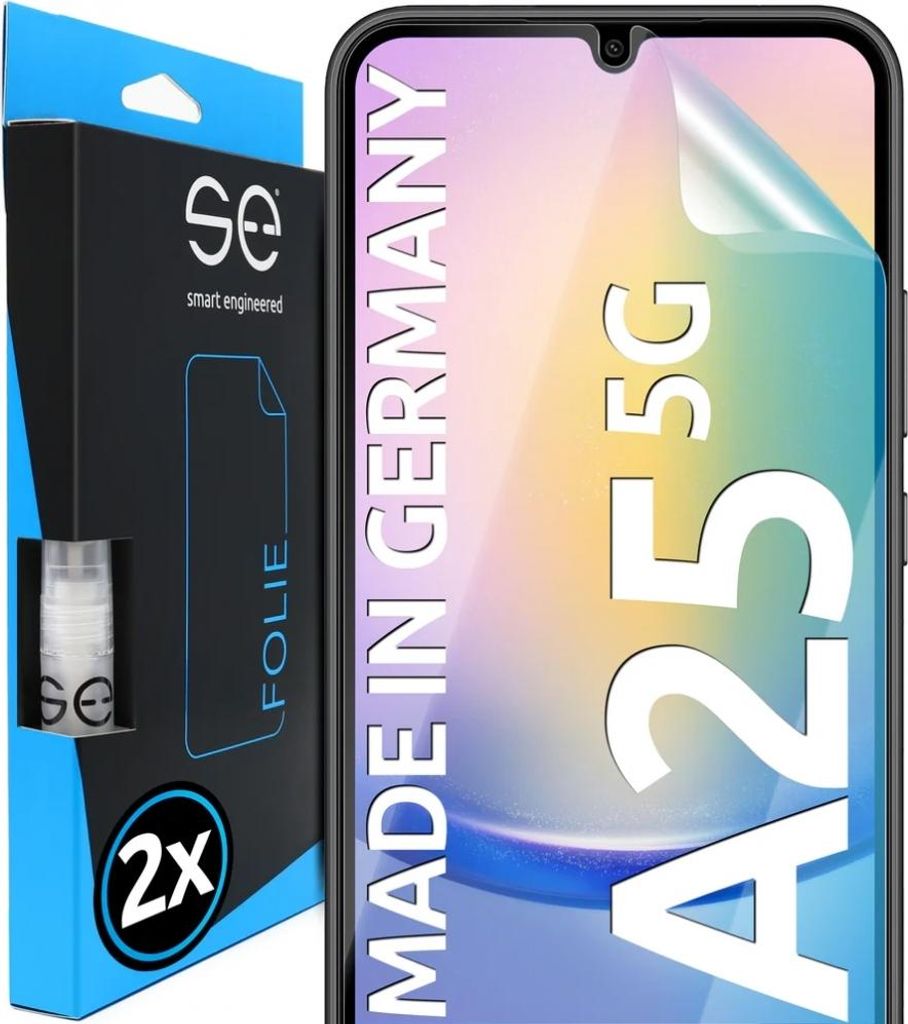 Smart Engineered SE0-F0101-0487-23-M, Samsung, Galaxy A25 5G, Schlagfest, Kratzresistent, Schockresistent, Transparent, 2 Stück(e)