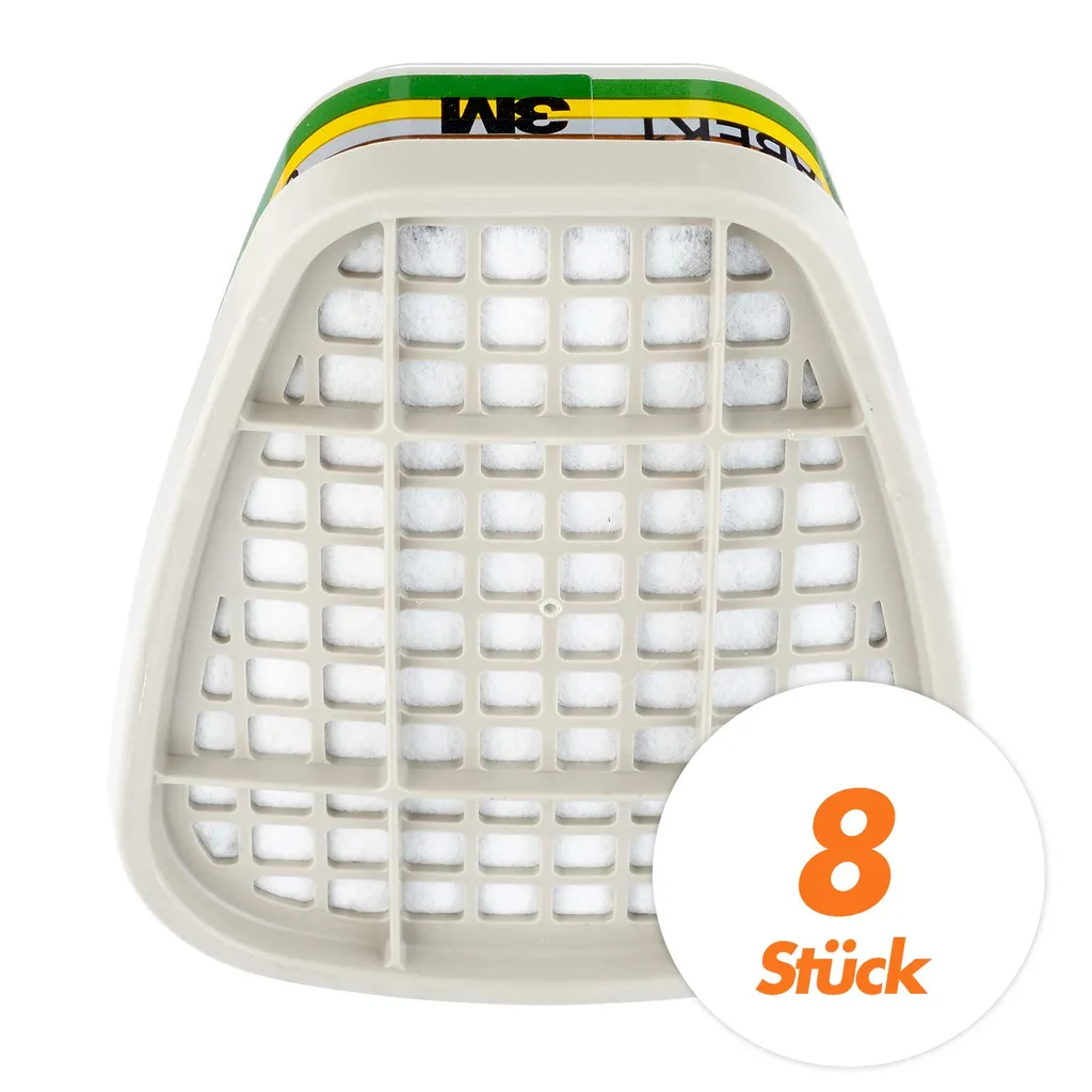 Protection gaz et vapeurs avec le filtre 3M 6059 ABEK1 - Pack de 8 filtres