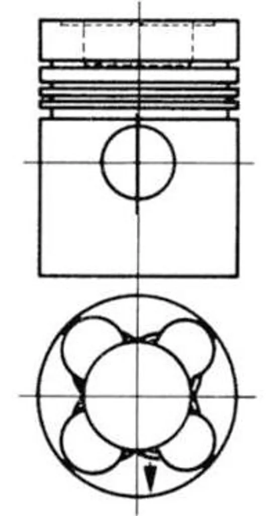 Piston KOLBENSCHMIDT 93568600 : Stop Consommation Huile - OE 3450301017