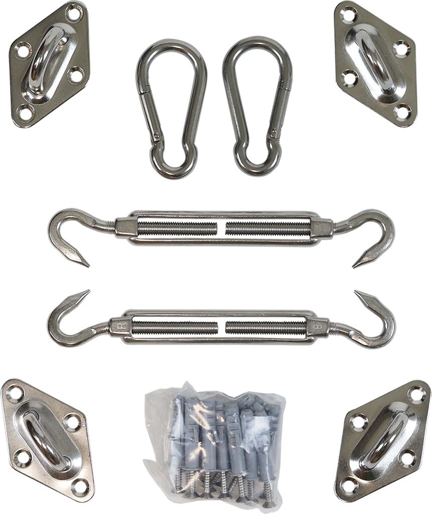 Kit de fixation pour voile d'ombrage en acier inoxydable - Image du produit 