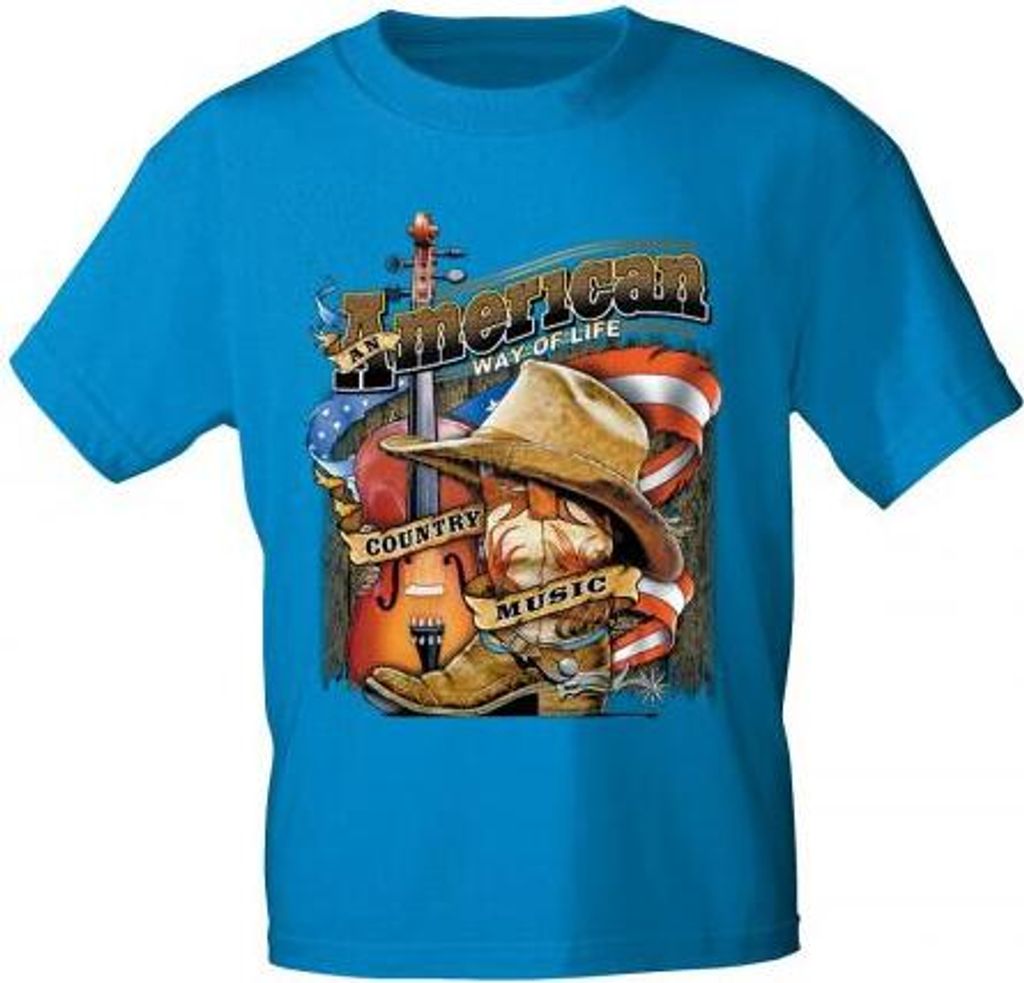 T-Shirt mit Print - American Way of Life Country Music - Produktbild 