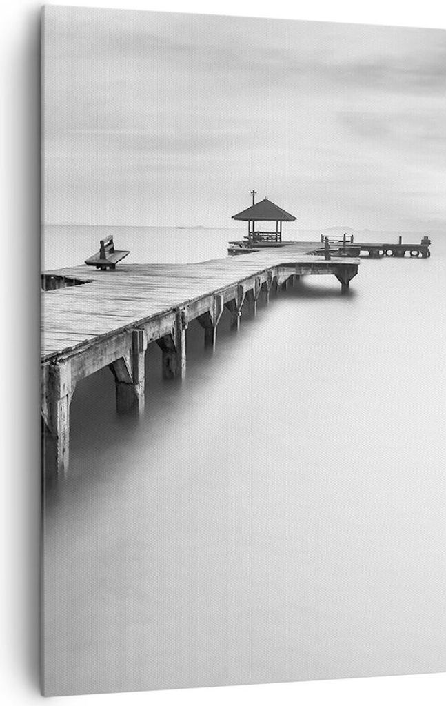 Bild auf Leinwand - Leinwandbild - Einteilig - Thailand bucht strand brücke - 80x120cm - Wand Bild - Wanddeko - Wandbilder - Leinwanddruck - Wandd...