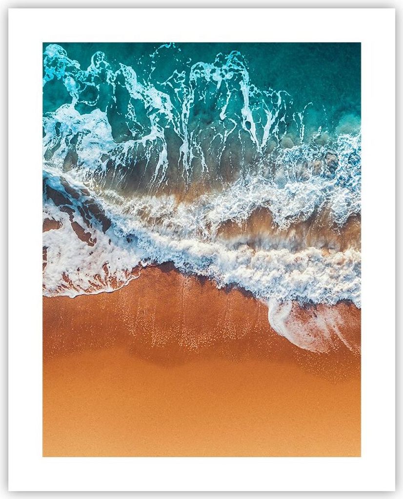 Poster - Poster ohne Rahmen - Sand Wasser Strand - 40x50 cm Produktbild 