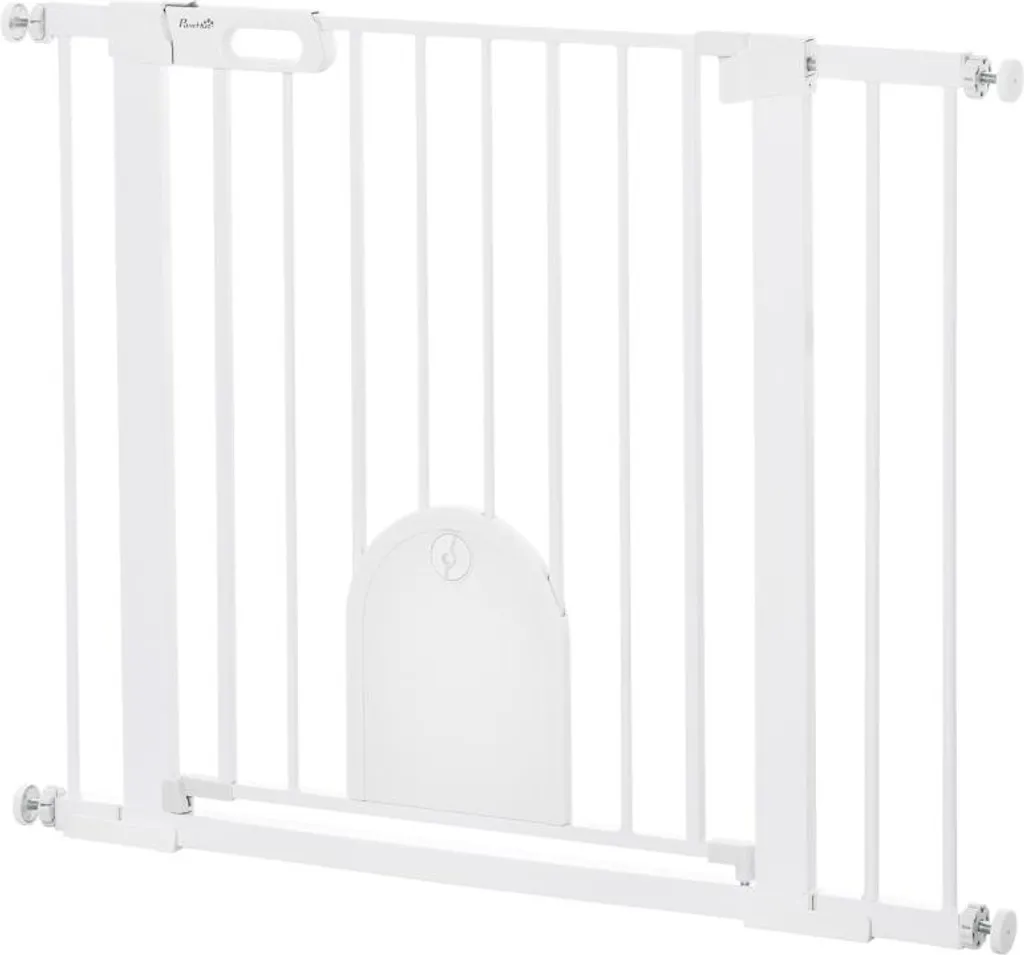 Barrière escalier pour animaux Fortuna Lai blanche et réglable en acier