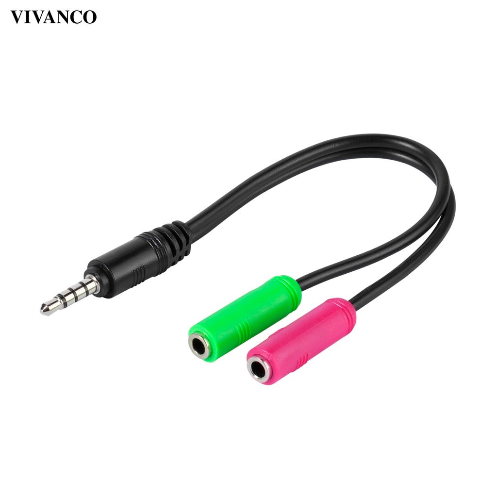 ViVanco™45499, 3.5mm, Männlich, 2 x 3.5mm, Weiblich, 0,1 m, Produktbild 