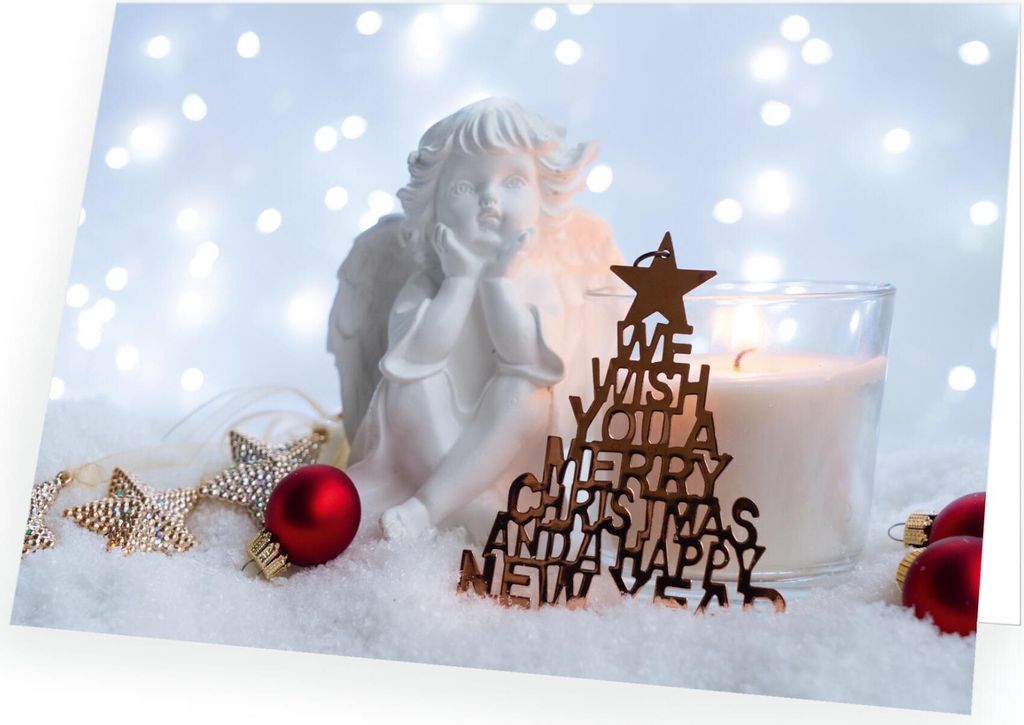 Weihnachtskarte Freundschaft mit passendem Umschlag 10x Karte 10x Umschlag