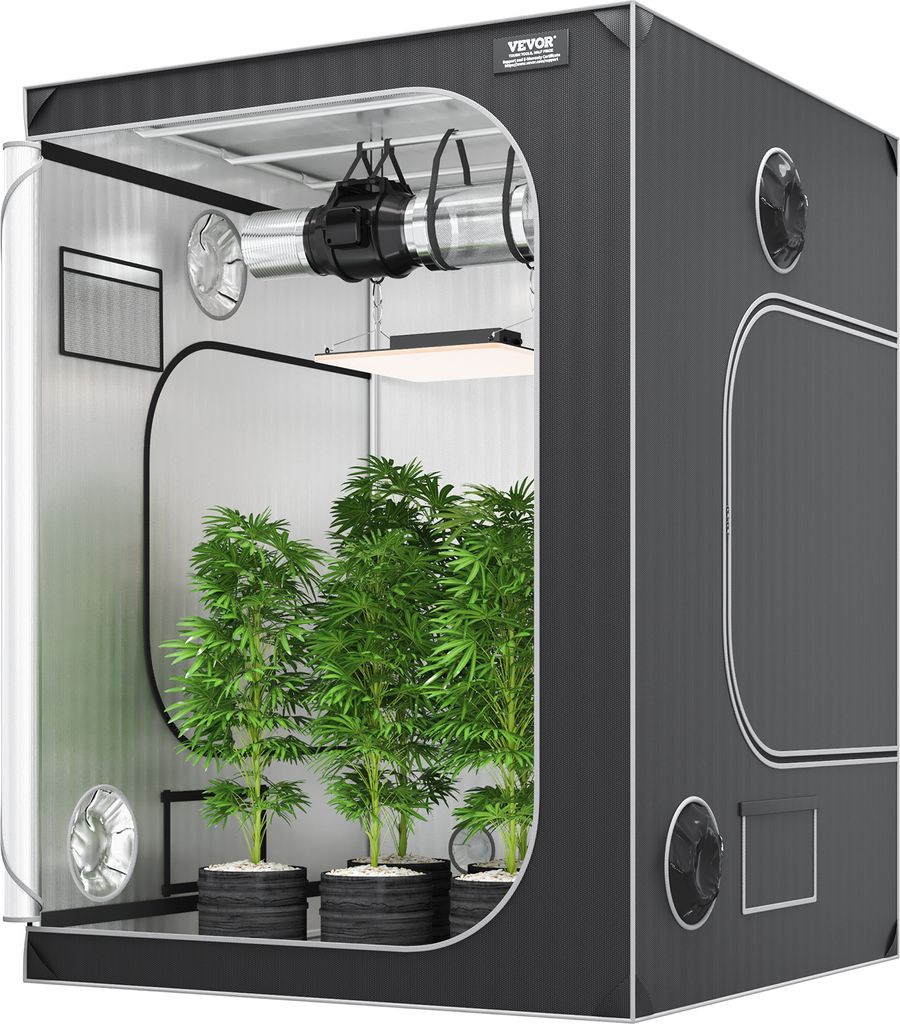 VEVOR Growbox 152x152x203cm Pěstební stan 2000D Oxford Obrázek produktu