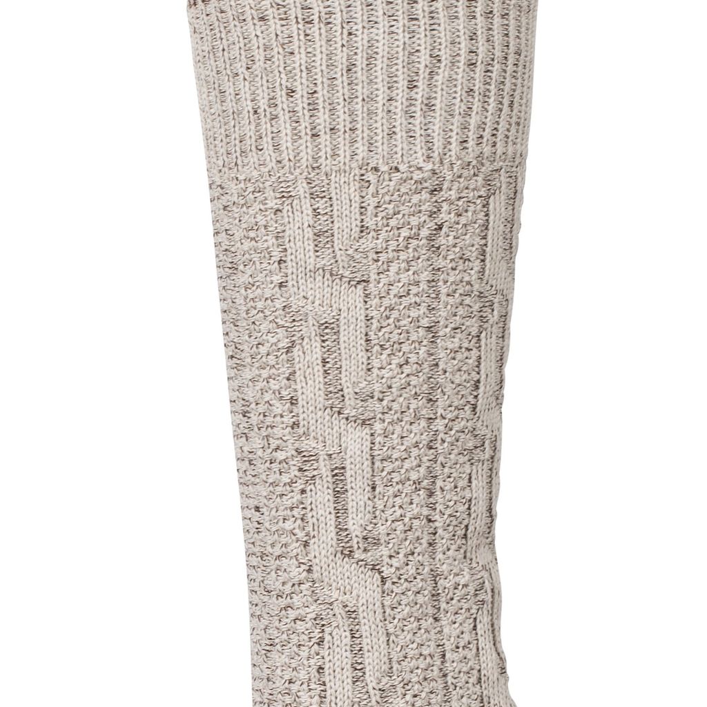 Alpin-Trachten Kniebundstrümpfe Mit Zopfmuster - Bayerische Socken Für Lederhose