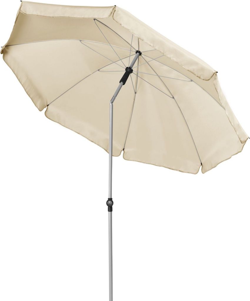 Doppler ACTIVE 200 Sonnenschirm rund ø 200 in 8 Farbvarianten Mittelmastschirm Balkonschirm 820 Natur