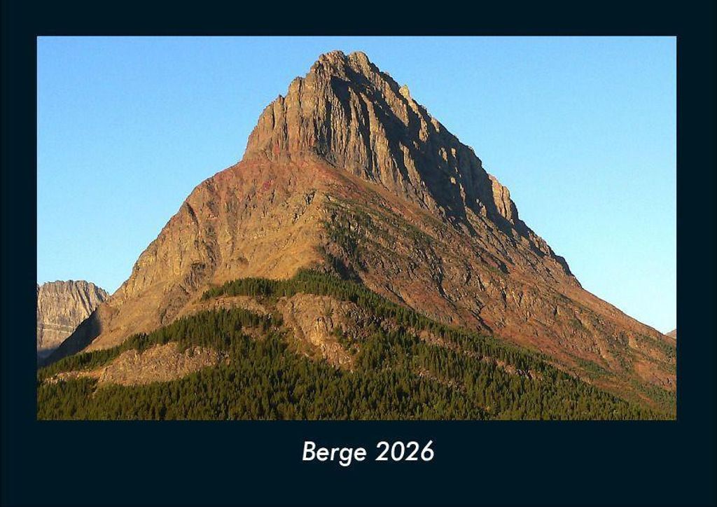 Berge 2026 Fotokalender - Querformat DIN A4, Monatskalender mit Bild-Motiven aus Fauna und Flora, Natur, Blumen und Pflanzen